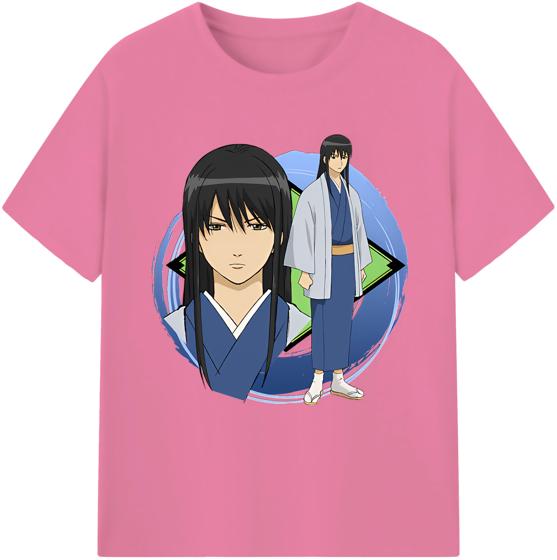 （画像用） ぎんたま 坂田銀時（さかたぎんとき） 神楽 志村新八（しむら しんぱち） GINTAMA Sakata Gintoki Kagura Shimura Shinpachi 綿100％半袖Tシャツ（フロントプリント）